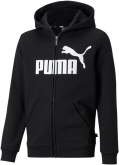 PUMA Essential Hooded Vest Junior zwart - wit - 116