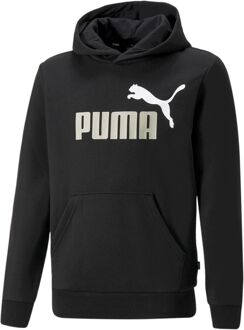 PUMA Essential Hoodie Junior zwart - wit - 116