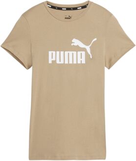 PUMA Essential Logo Shirt Dames bruin - wit - M