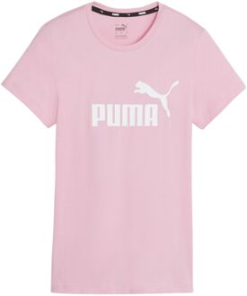 PUMA Essential Logo Shirt Dames roze - wit - M