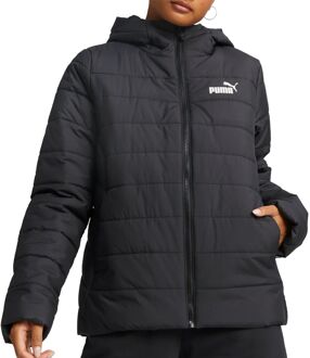 PUMA essentials hooded padded winterjas zwart dames dames - M