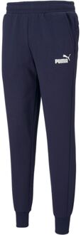 puma essentials logo joggingbroek blauw heren - M