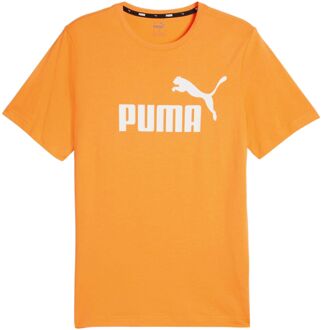 PUMA Essentials Logo Shirt Heren oranje - wit - M