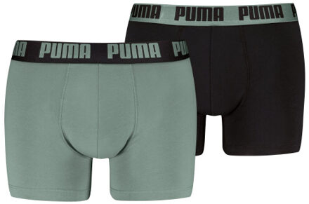 PUMA Everyday boxer 2-pack 701226387 030 dark sage/ Zwart - M