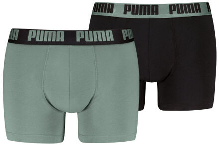PUMA Everyday boxer 2-pack 701226387 030 dark sage/ Zwart - XL