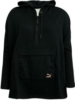 PUMA Evo Half Zip Womens Cape Pullover Hoody Zwart 571661 01 A68E