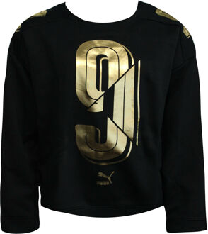 PUMA Evo Number 9 Damestrui Pullover Sweatshirt Zwart 570383 01 A65B - maat EU 42 / UK 8