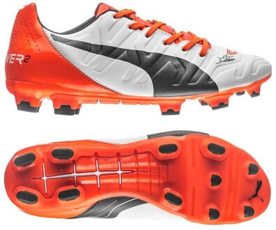 PUMA evoPower 2.2 FG wit / oranje white - UK 10 | 44.5