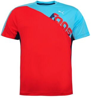 PUMA Faas Core Korte Mouw Tee Heren Sportschool Fitness Crew Hals Top T-shirt 509831 06 - maat Rood