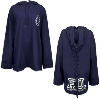 PUMA Fenty X Rihanna Long Sleeve Back Lacing Hoodie Sweatshirt - Dames - maat EU 39/ UK 6 Blauw