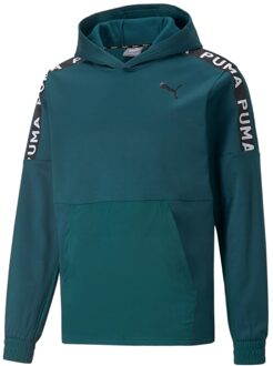 PUMA Fit Powerfleece Sweater Met Capuchon Heren petrolblauw - L