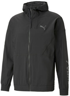 PUMA Fit Trainingsjack Heren zwart - donker grijs - L