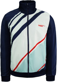 PUMA Fitted Orginals Track Jacket Zip Up Lange Mouw Navy Heren Top 550953 01 - maat