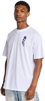 PUMA Floral Sport T-shirts Heren - Wit - Maat L - Katoen Jersey White