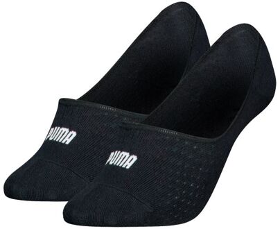 PUMA Footies Dames Mesh 2-pack Zwart-39/42 - 39/42