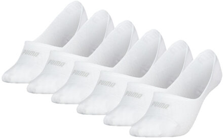 PUMA Footies Dames Mesh 6-pack Wit-35/38 - 35/38
