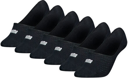 PUMA Footies Dames Mesh 6-pack Zwart-35/38 - 35/38