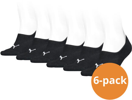 PUMA Footies High Cut 6-pack Unisex Zwart
