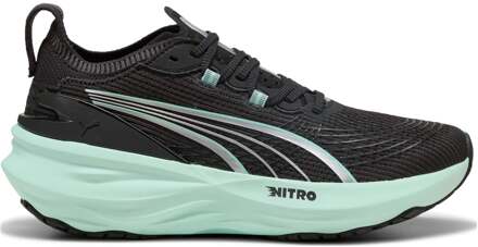 PUMA ForeverRun Nitro 2 Stabiliteitsschoen Dames-Zwart,Mint - 36,37,37.5,38,38.5,39,40,40.5,41,42,42.5