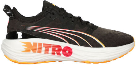PUMA ForeverRun Nitro FF Stabiliteitsschoen Dames-Zwart,Oranje - 38.5