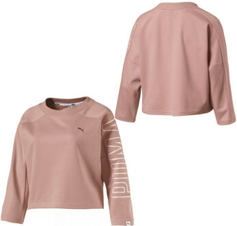 PUMA Fusion Dames Roze Trui Perzik