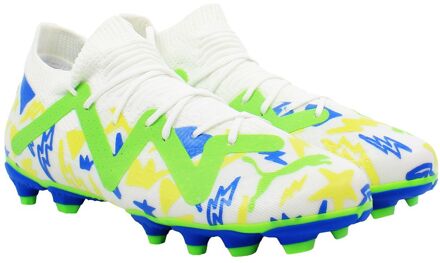 PUMA Future Match x Neymar FG/AG Kinder Witte Voetbalschoenen