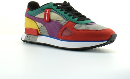 PUMA Future Rider HF The Hundreds Unisex Textile Lace Up Trainers 373726 01 Veelkleurig - EU 36 / UK 3
