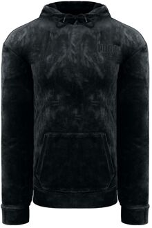 PUMA Geborduurd Logo Dames Zwart Velours Hoodie - S