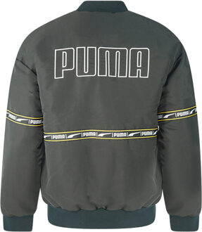 PUMA geruit zwaar zwart bomberjack - maat 2XS