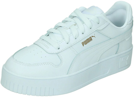 PUMA Gouden Detail Straat Sneaker Puma , White , Dames - 37 Eu,41 Eu,40 Eu,38 Eu,39 Eu,36 EU