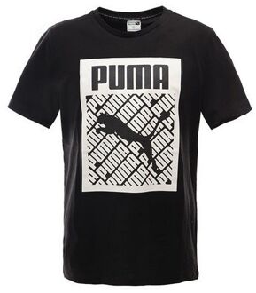 PUMA Grafisch Logo Heren Zwart T-Shirt - 2XS