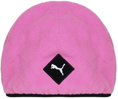 PUMA grafisch logo roze/zwart fleece kindersjaal mutsenset 840799 01