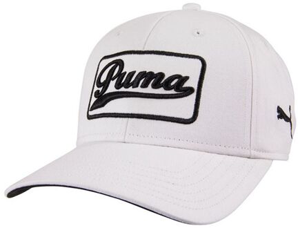 PUMA Grafisch Logo Wit Verstelbaar Heren Greenkeeper Cap 908356 05 - maat