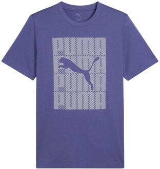 PUMA Grafisch t-shirt met logo voor heren Blauw