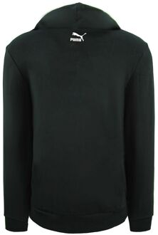 PUMA Graphic Logo Pullover Lange Mouw Zwart Heren Hoodie 596726 01 - S