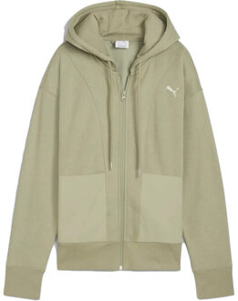 PUMA Her relaxed full-zip hoodie - maat L Groen