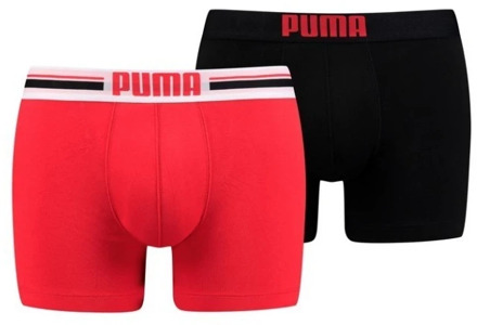 PUMA Heren - 2-Pack Logo Boxershorts - Multicolor - S