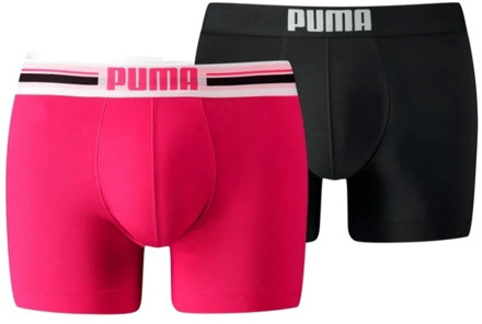 PUMA Heren - 2-Pack Logo Boxershorts - Multicolor - S