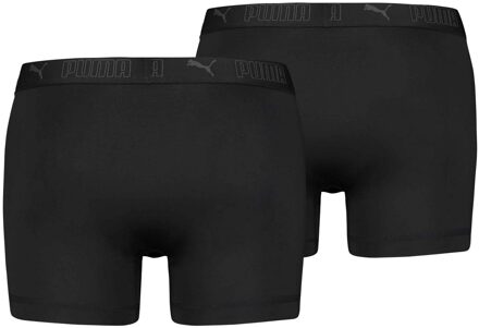 PUMA Heren Actieve Boxershorts (Set van 2) (Zwart)