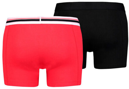 PUMA Heren boxershorts met placed logo (set van 2) Zwart - S