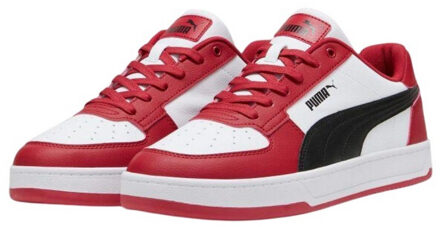 PUMA Heren caven 2.0 club ecologisch leren trainers Rood - 42,5