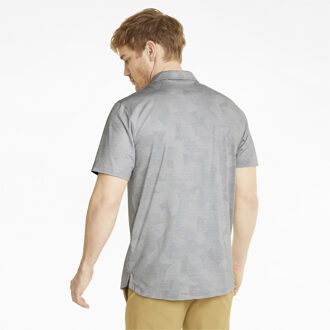 PUMA Heren CLOUDSPUN Leaflet Golf Poloshirt Grijs - S