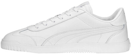 PUMA Heren club 5v5 gecoat leren trainers Wit - 38