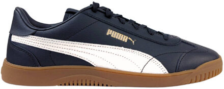 PUMA Heren club 5v5 gecoat leren trainers Wit - 44,5