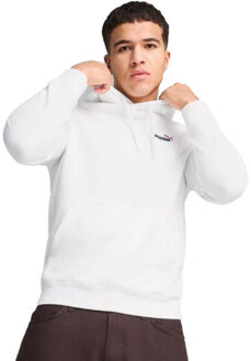 PUMA Heren ess 2 color small no 1 hoodie Wit - M