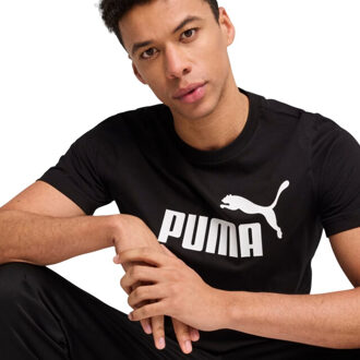 PUMA Heren ess no.1 logo t-shirt - maat M Zwart