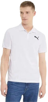 PUMA Heren ess piqué poloshirt Wit - L