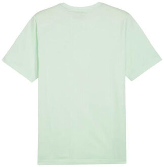 PUMA Heren ess+ 2 col logo t-shirt - maat S Groen