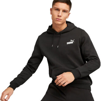 PUMA Heren ess+ 2 col small logo hoodie - maat M Zwart