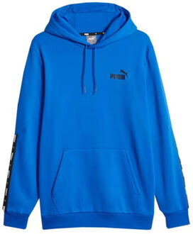 PUMA Heren ess+ tape hoodie - maat S Blauw